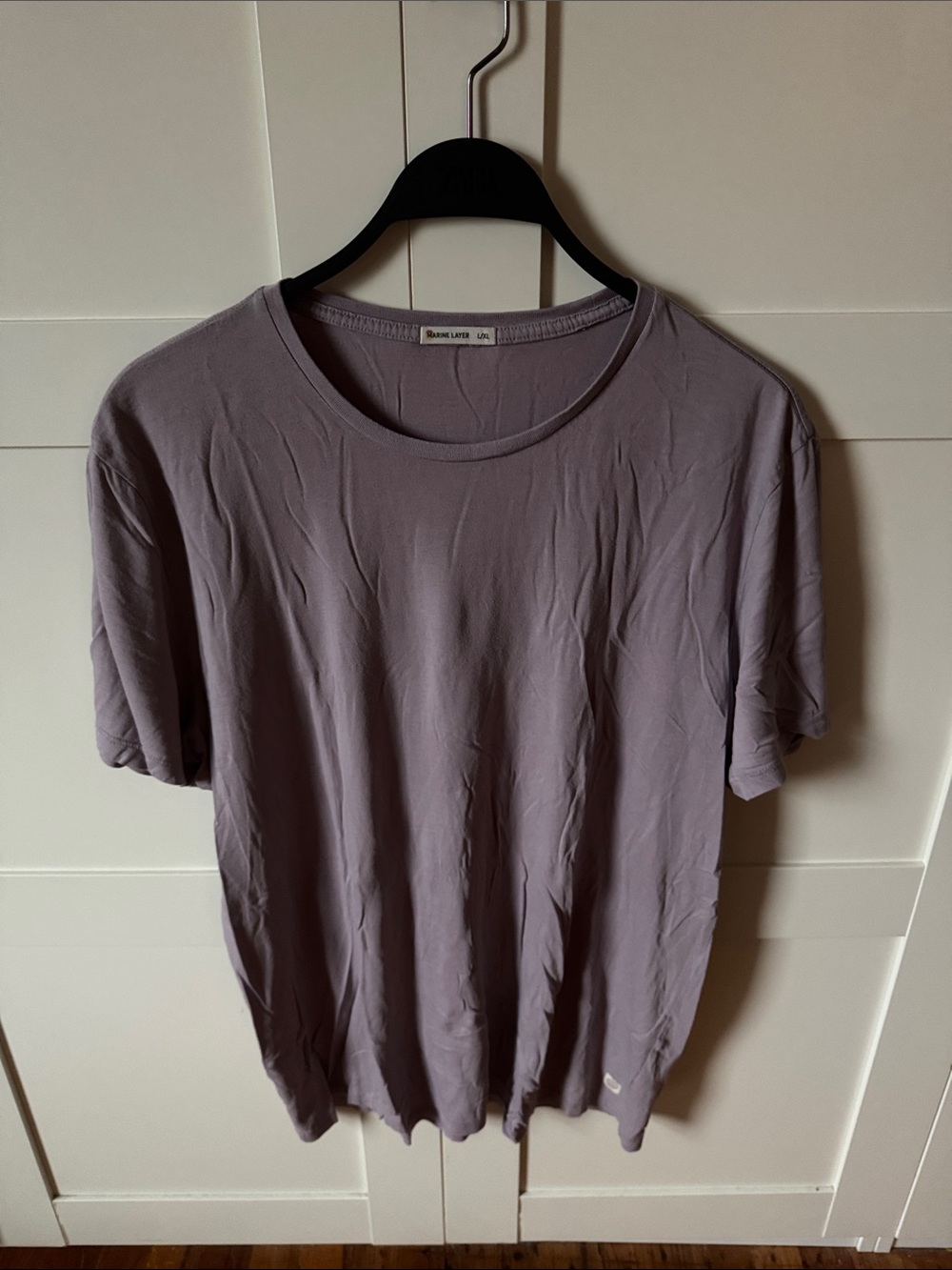 Marine Layer Lilac Short Sleeve Crew Tee